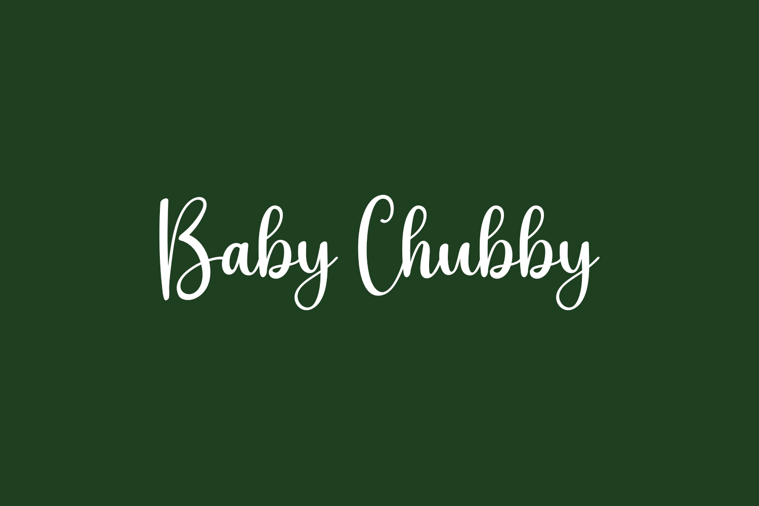 Baby Chubby Free Font