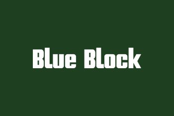 Blue Block Free Font