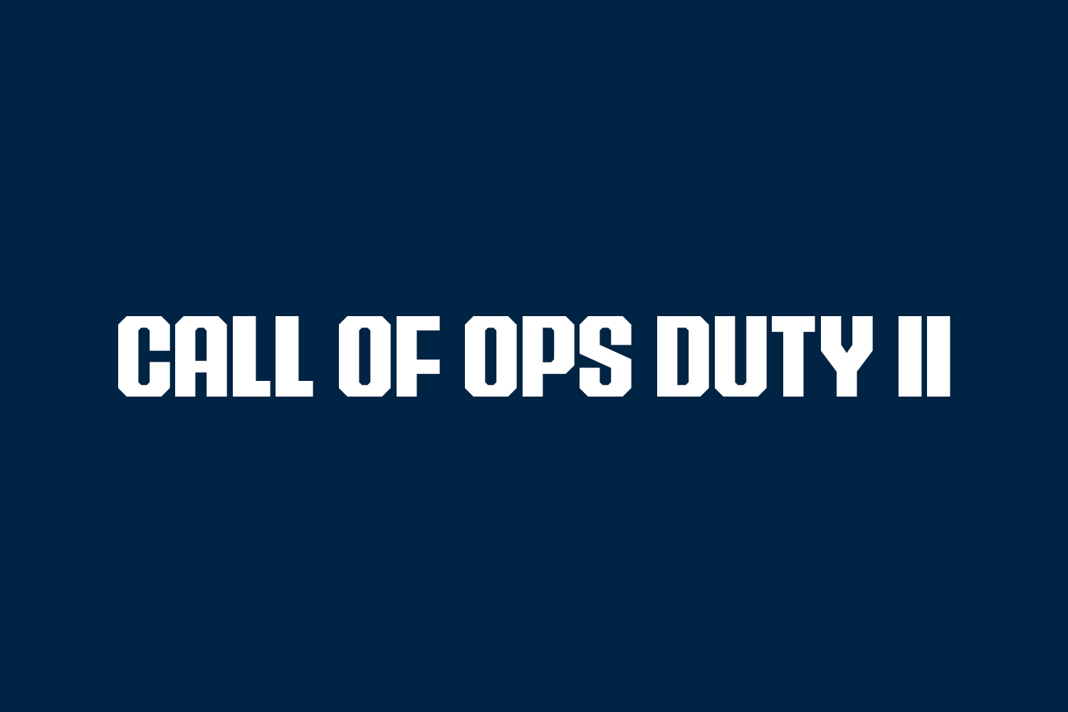 Call of Ops Duty II Free Font