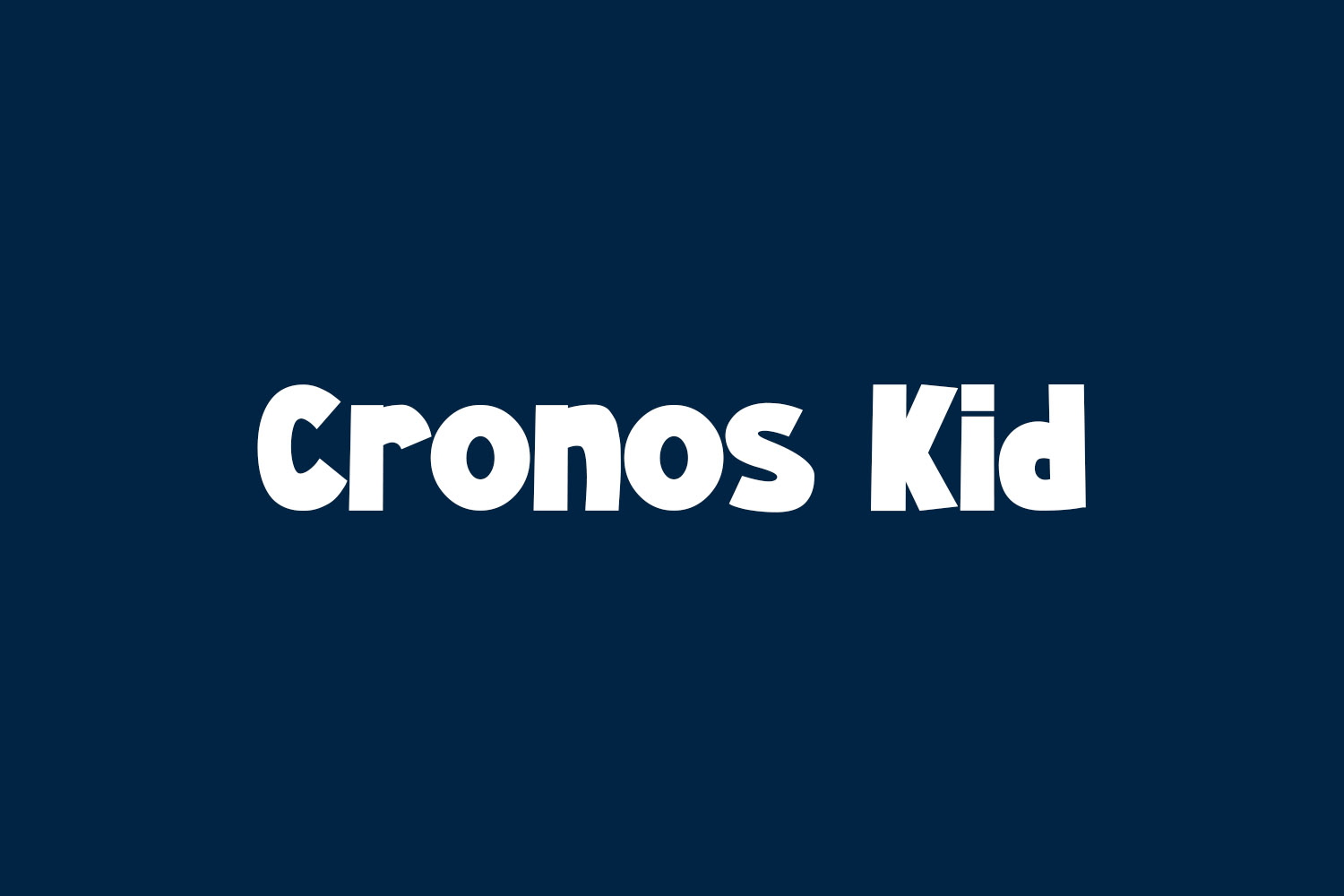 Cronos Kid Free Font