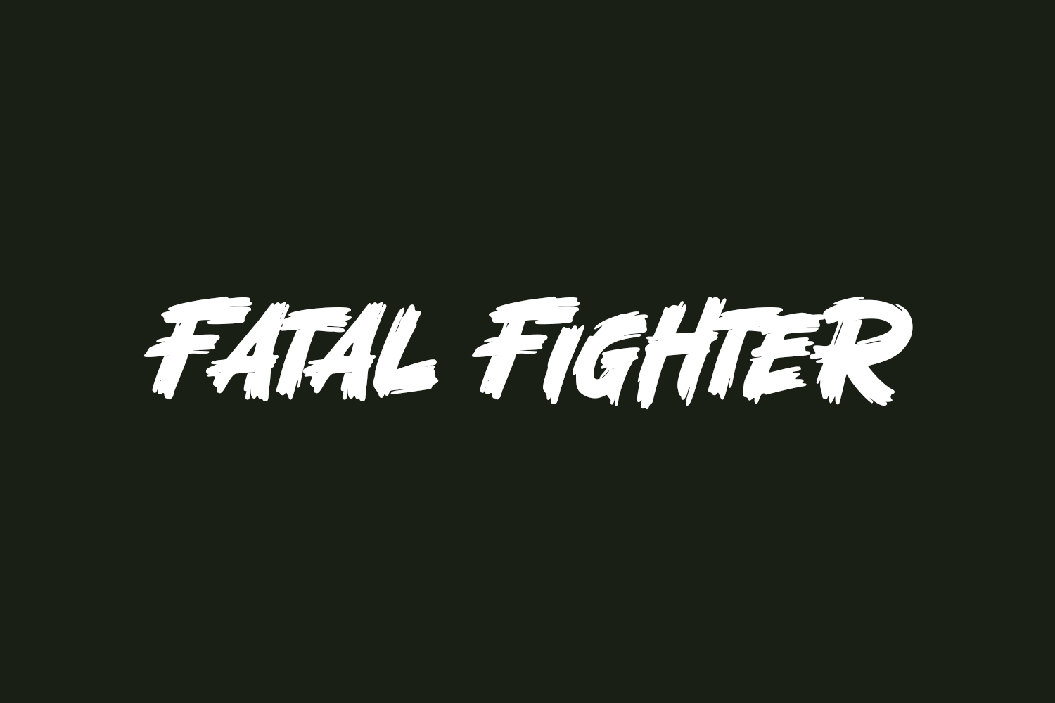 Fatal Fighter Free Font