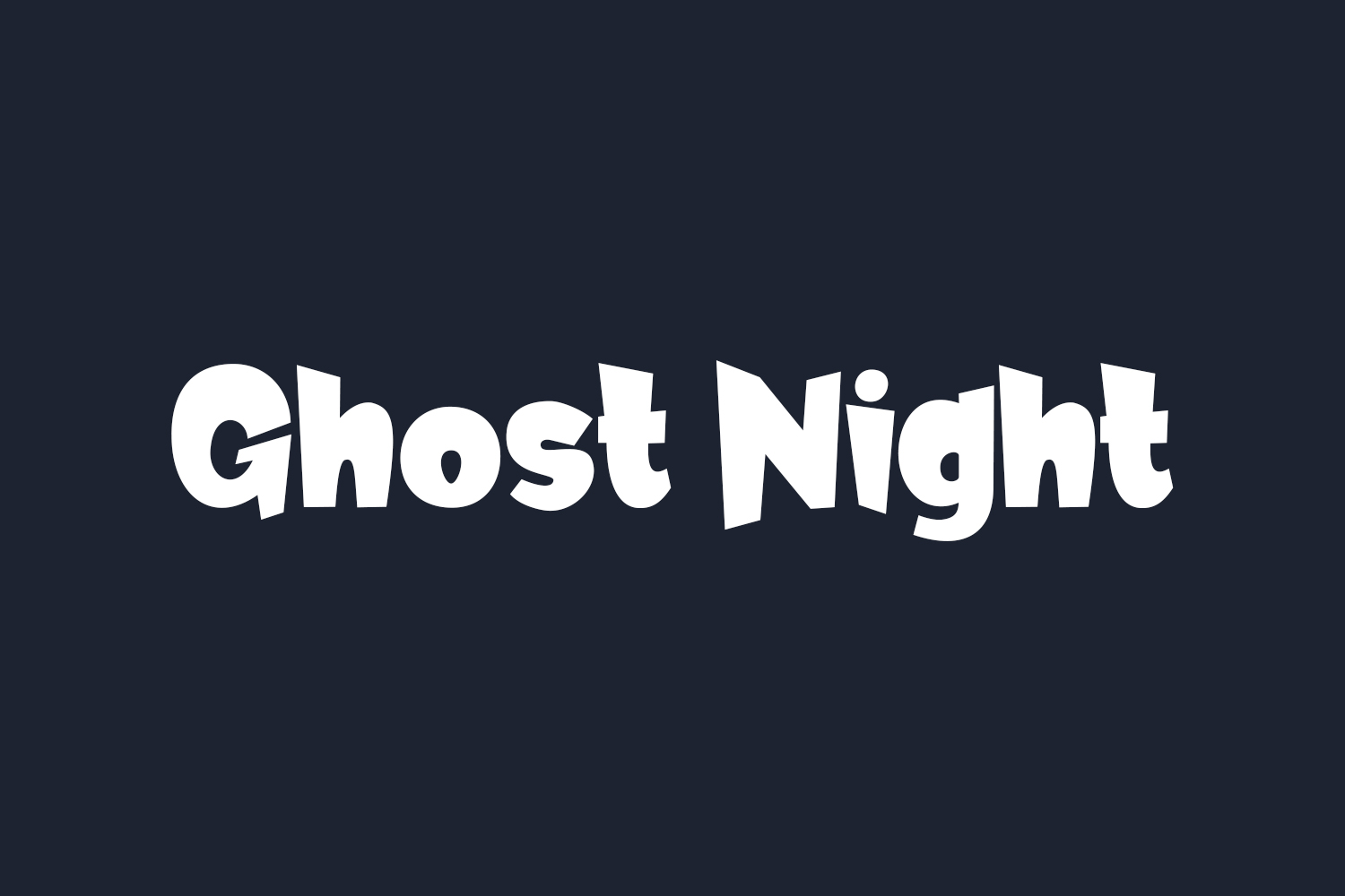 Ghost Night Free Font