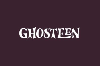 Ghosteen Free Font