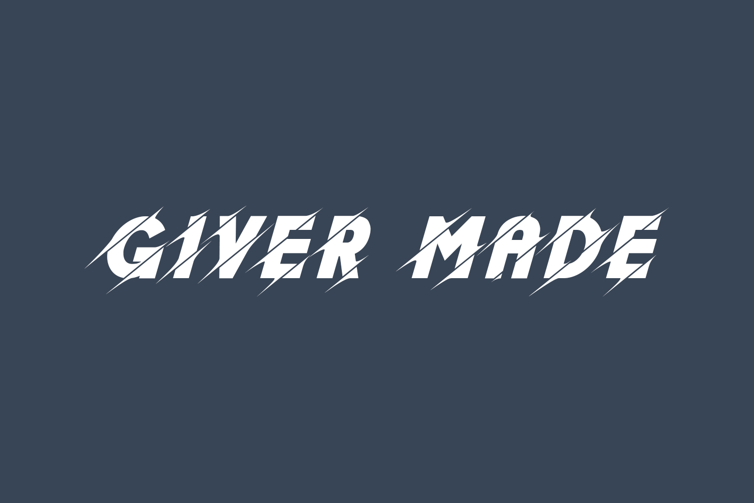 Giver Made Free Font
