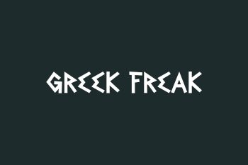 Greek Freak Free Font