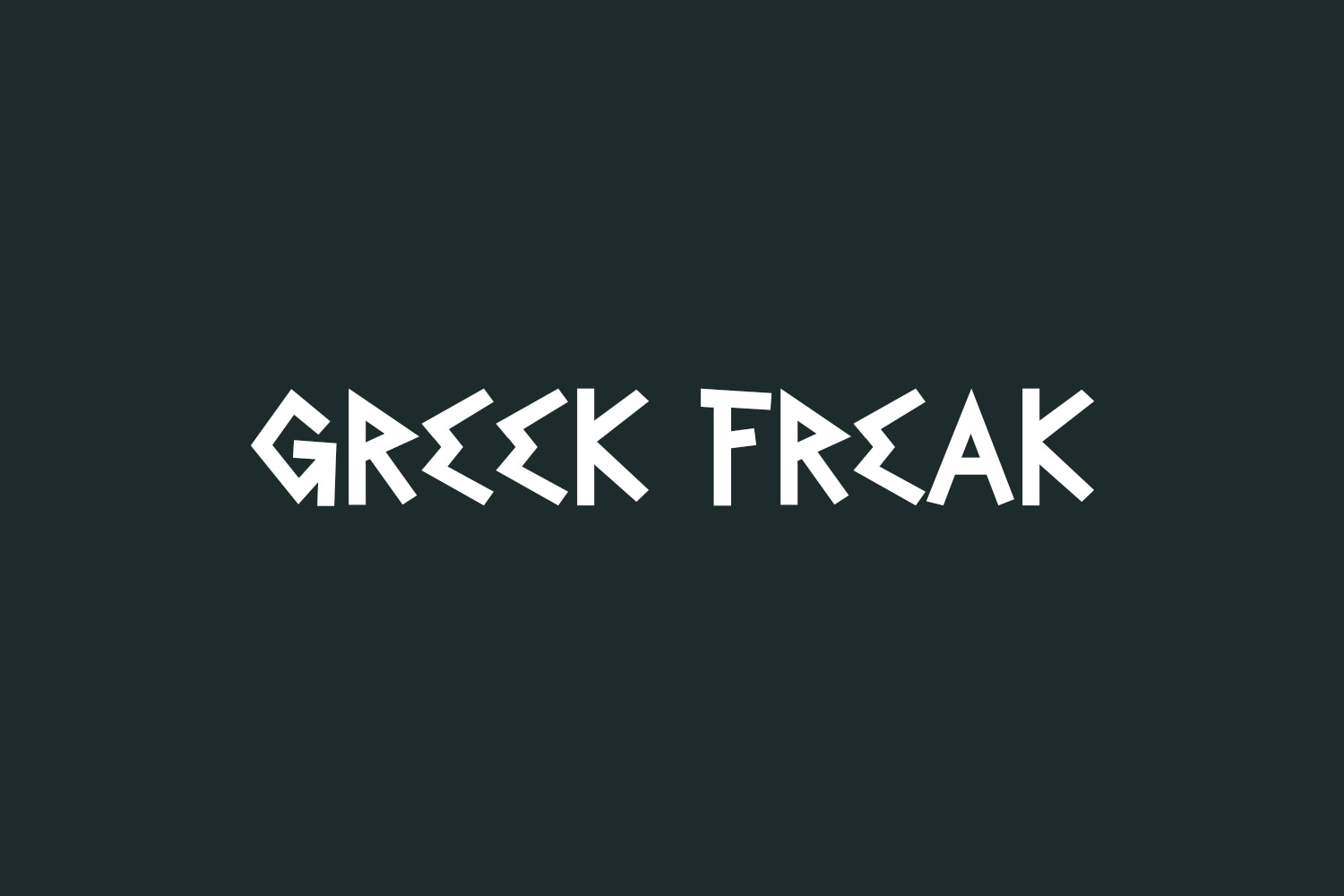 Greek Freak Free Font