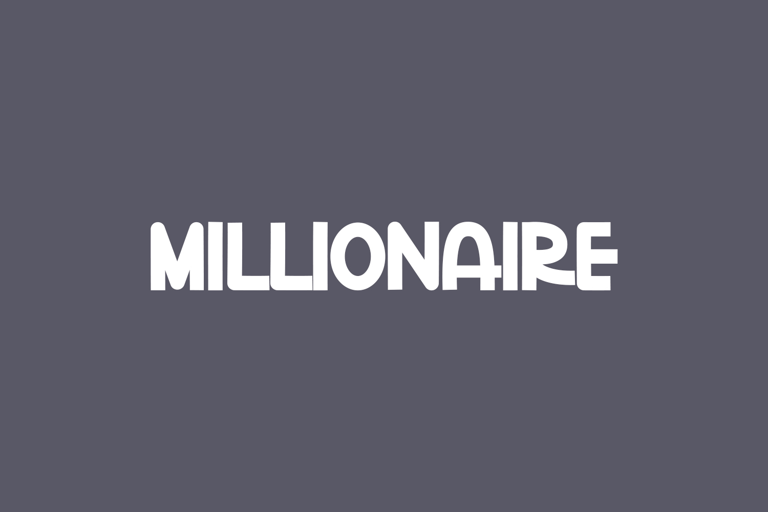 Millionaire Free Font