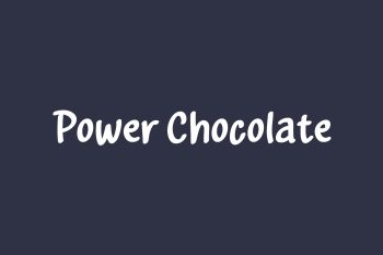 Power Chocolate Free Font