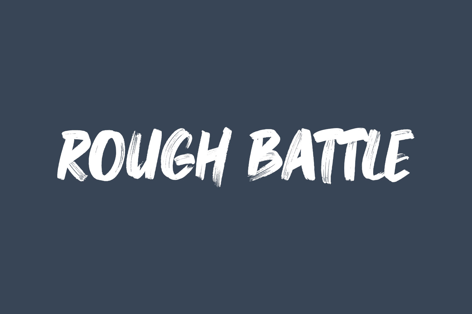 Rough Battle Free Font