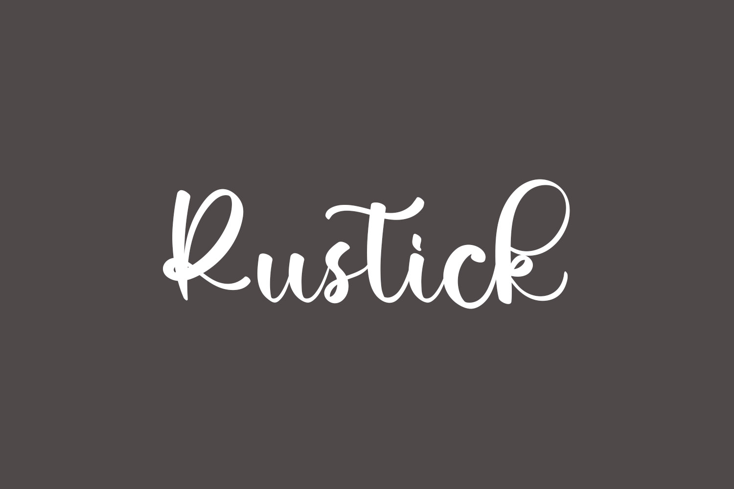Rustick Free Font