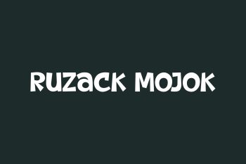 Ruzack Mojok Free Font