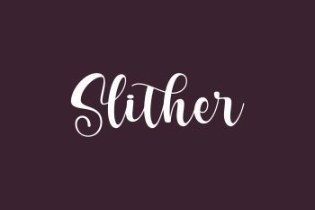 Slither Free Font