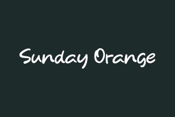 Sunday Orange Free Font