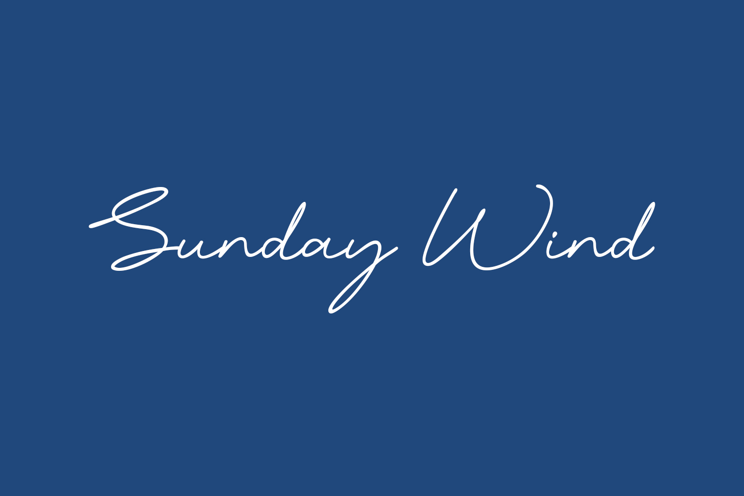 Sunday Wind Free Font