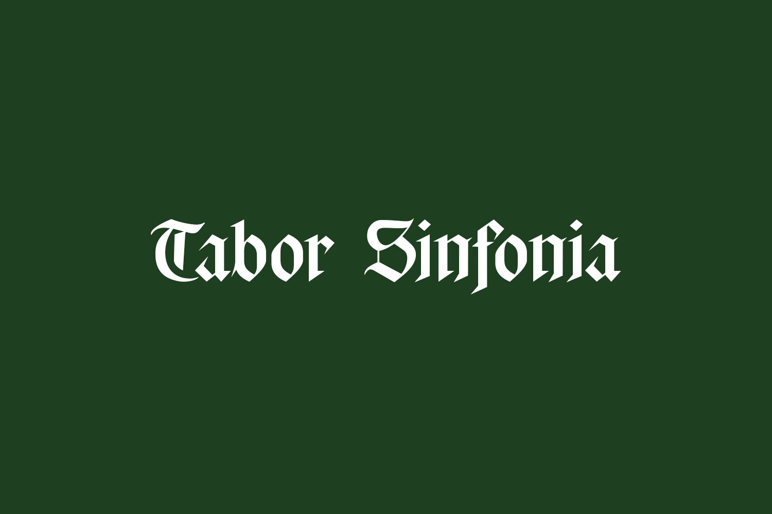Tabor Sinfonia Free Font