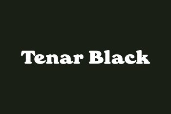 Tenar Black Free Font
