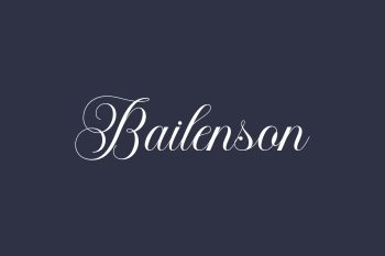 Bailenson Free Font