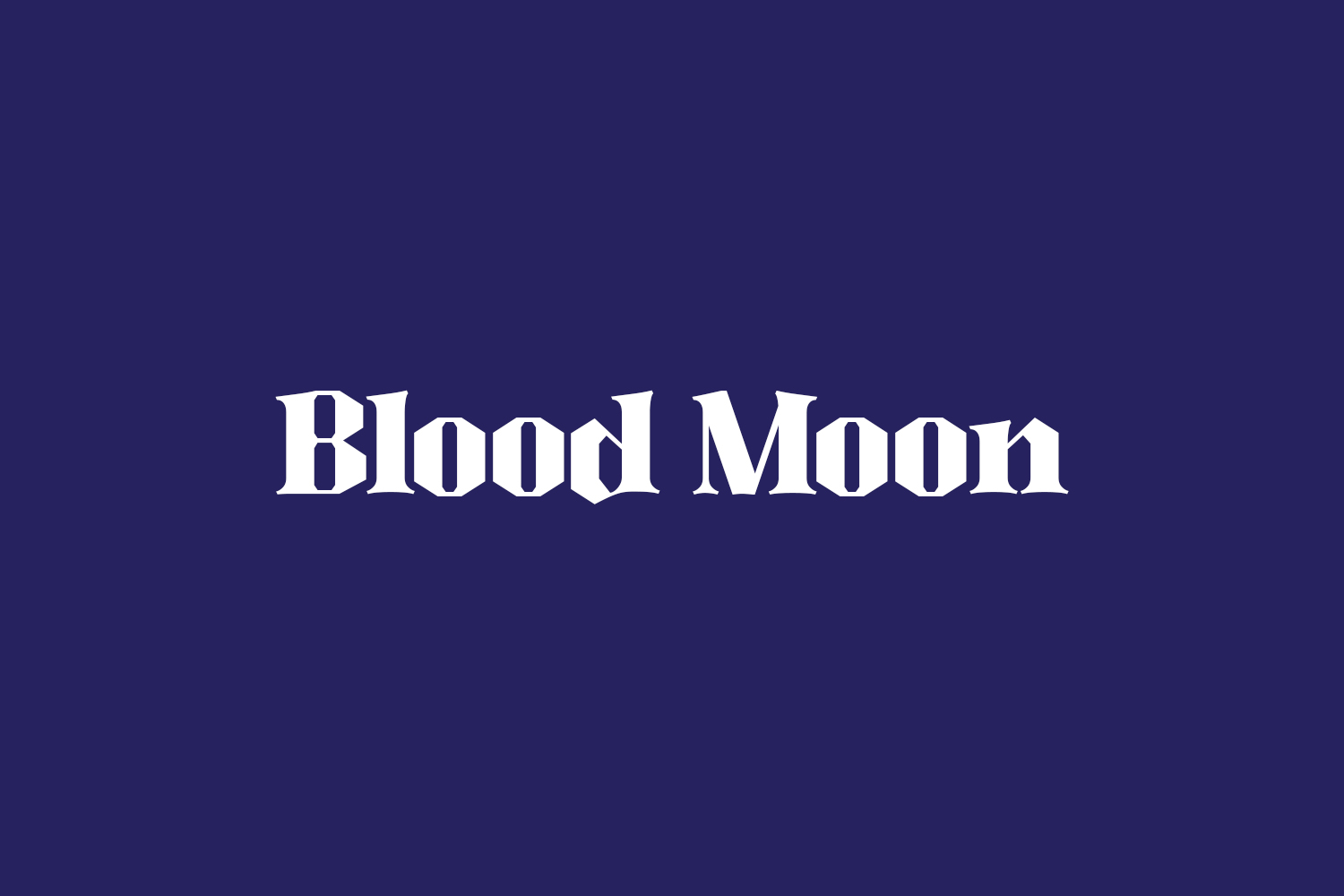 Blood Moon Free Font