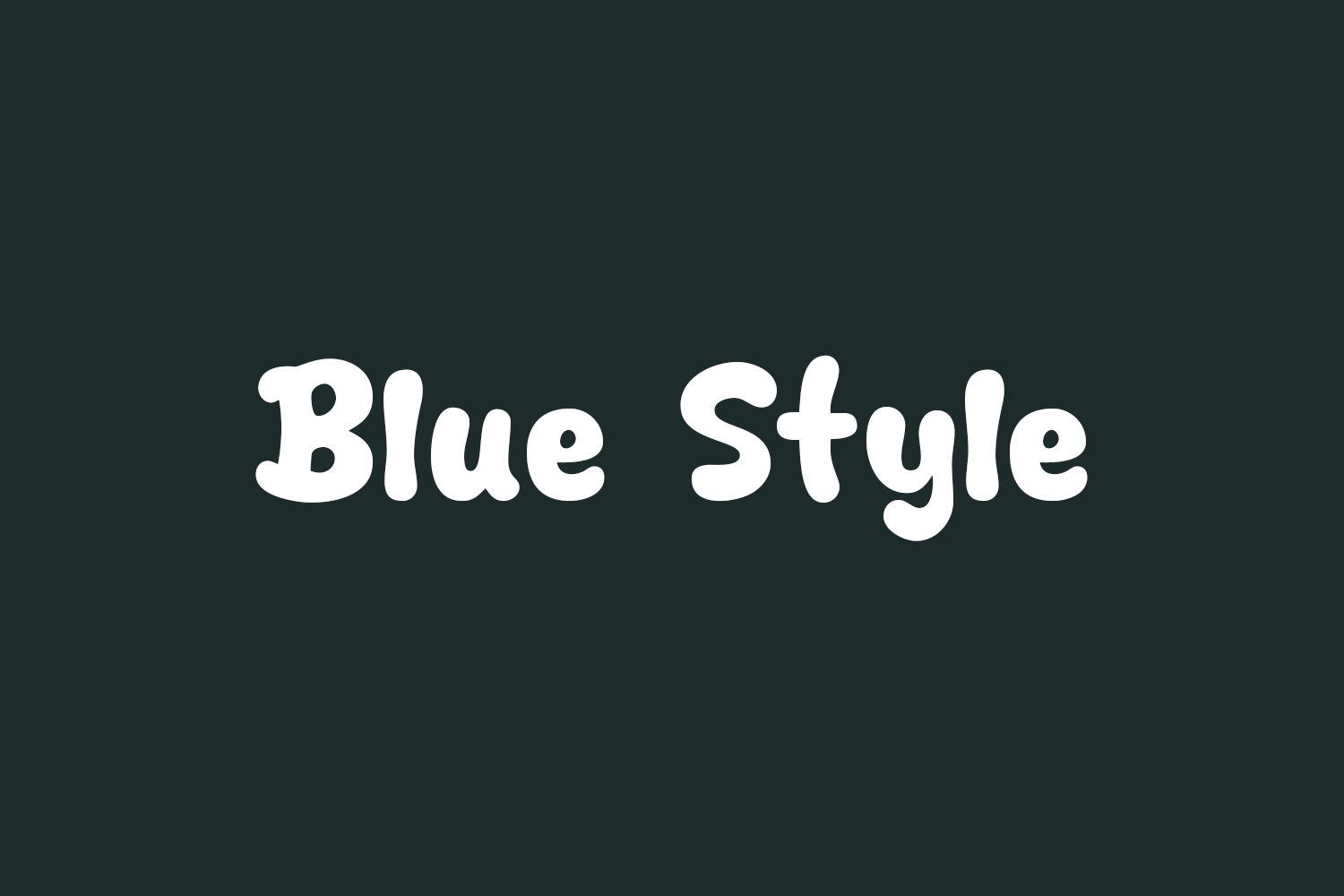 Blue Style Free Font