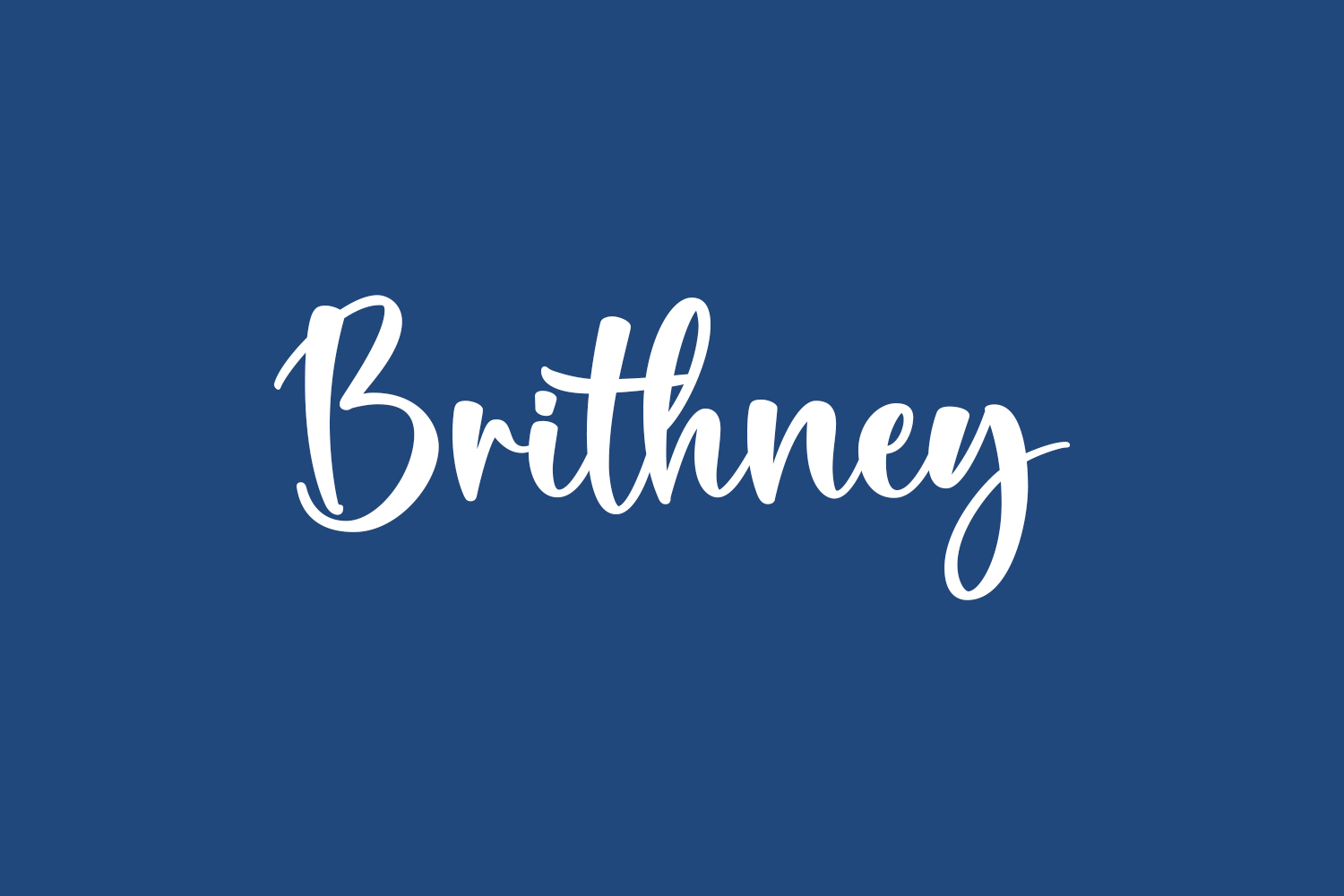 Brithney Free Font