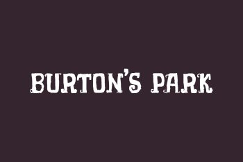 Burton's Park Free Font