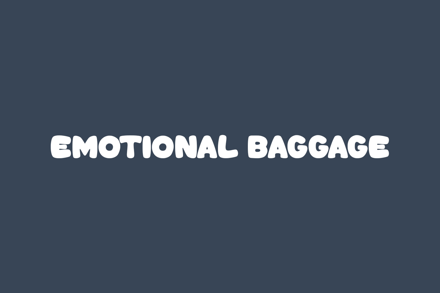 Emotional Baggage Free Font
