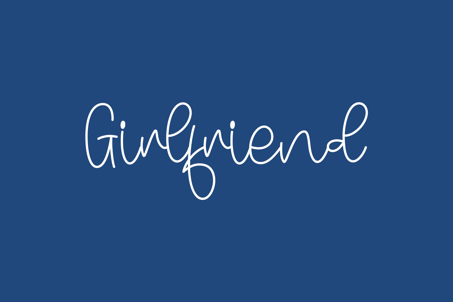 Girlfriend Free Font