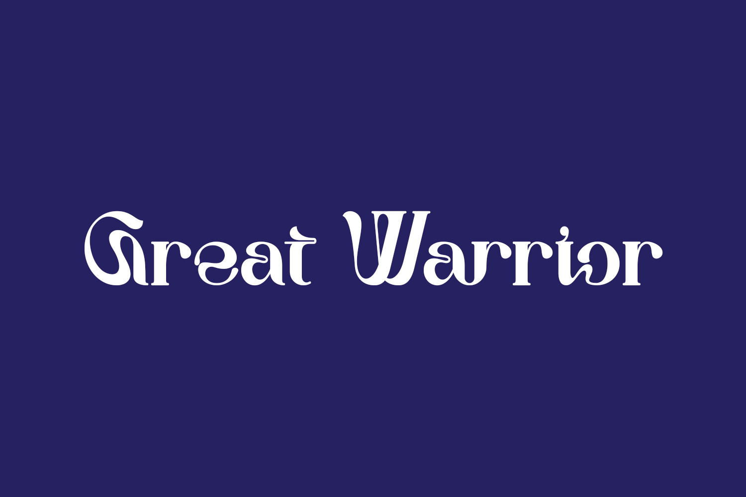 Great Warrior Free Font