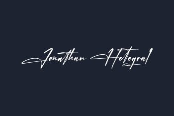 Jonathan Hetegral Free Font