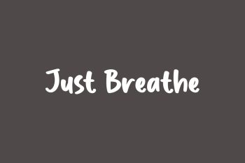 Just Breathe Free Font