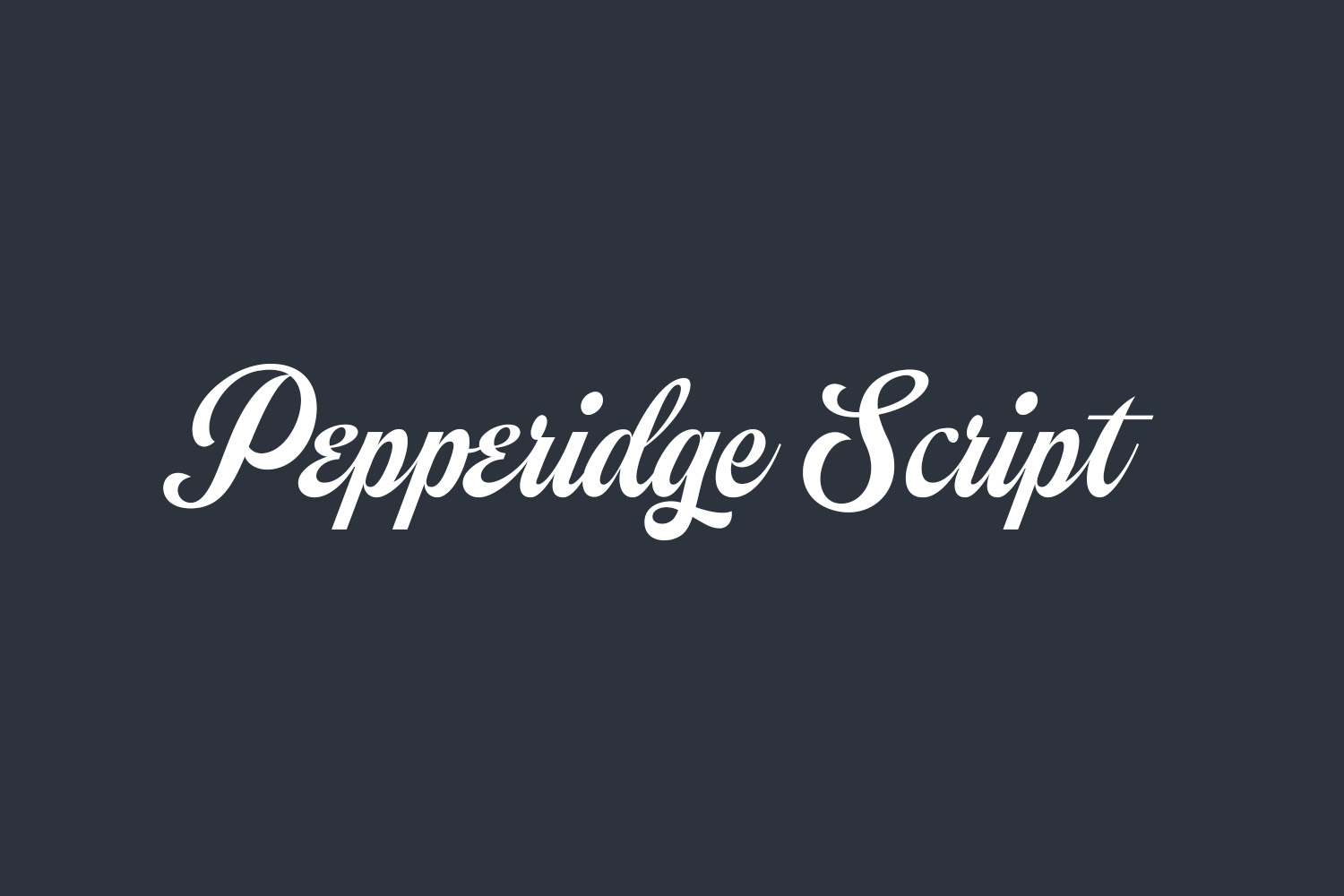 Pepperidge Script Free Font