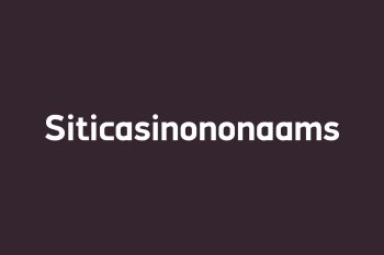 Siticasinononaams Free Font