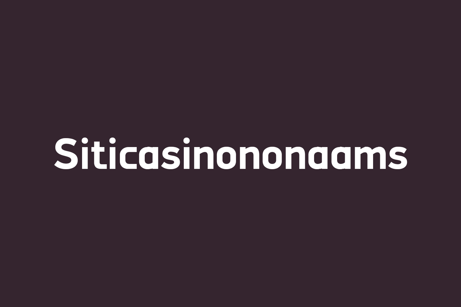 Siticasinononaams Free Font