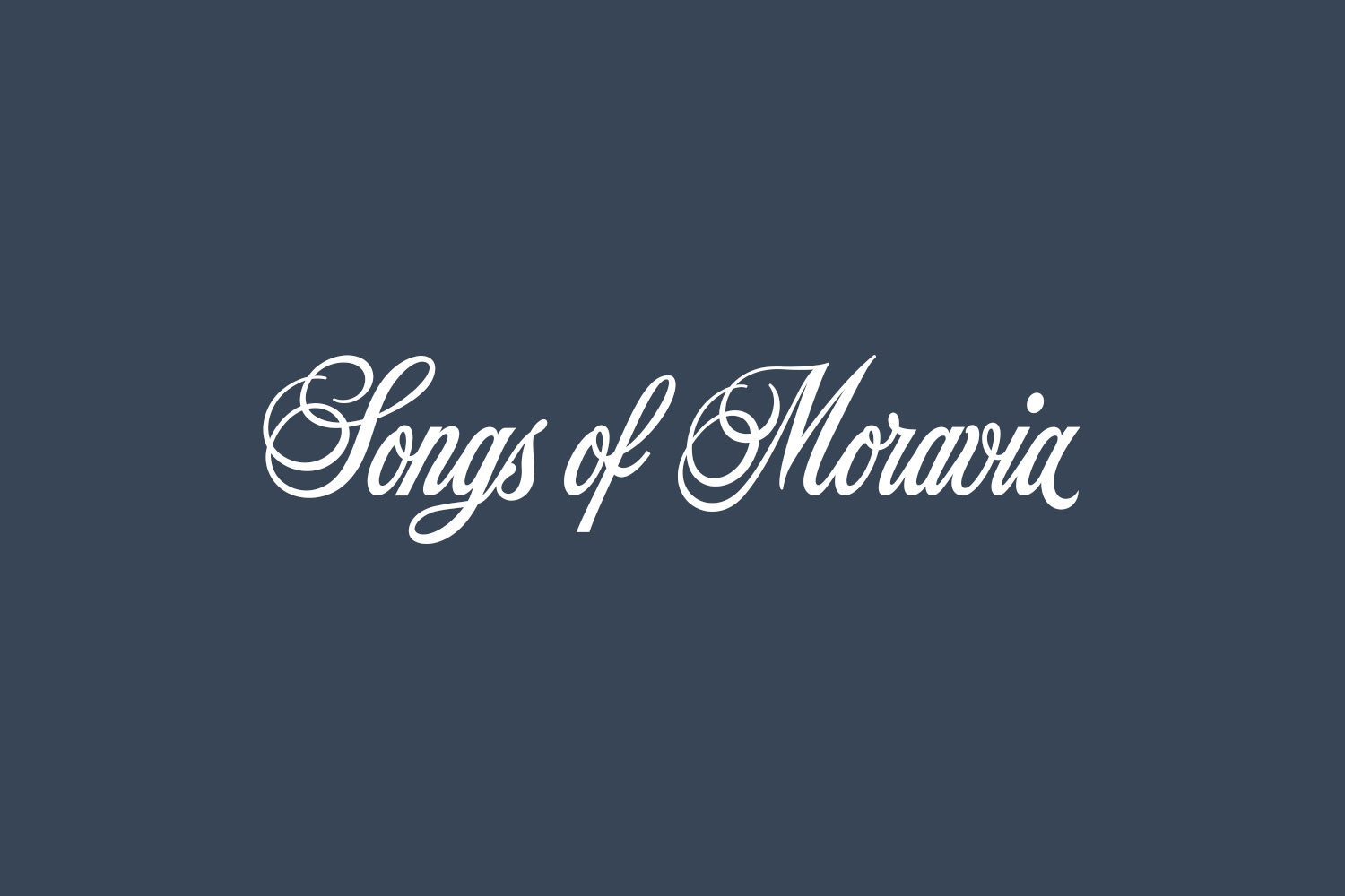 Songs of Moravia Free Font