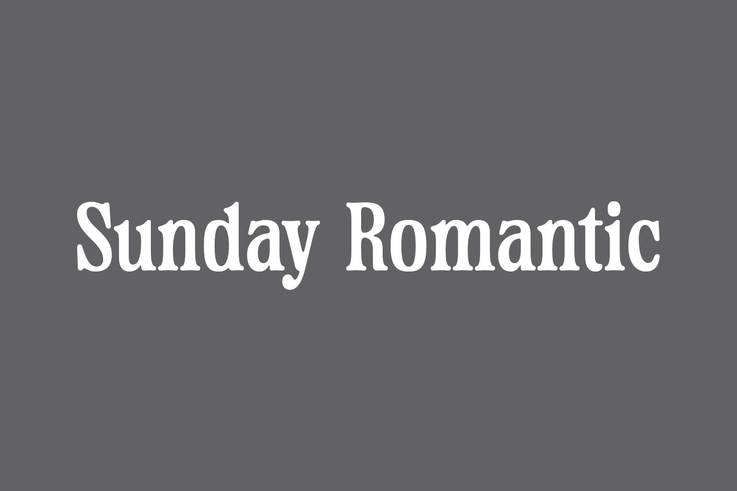 Sunday Romantic Free Font