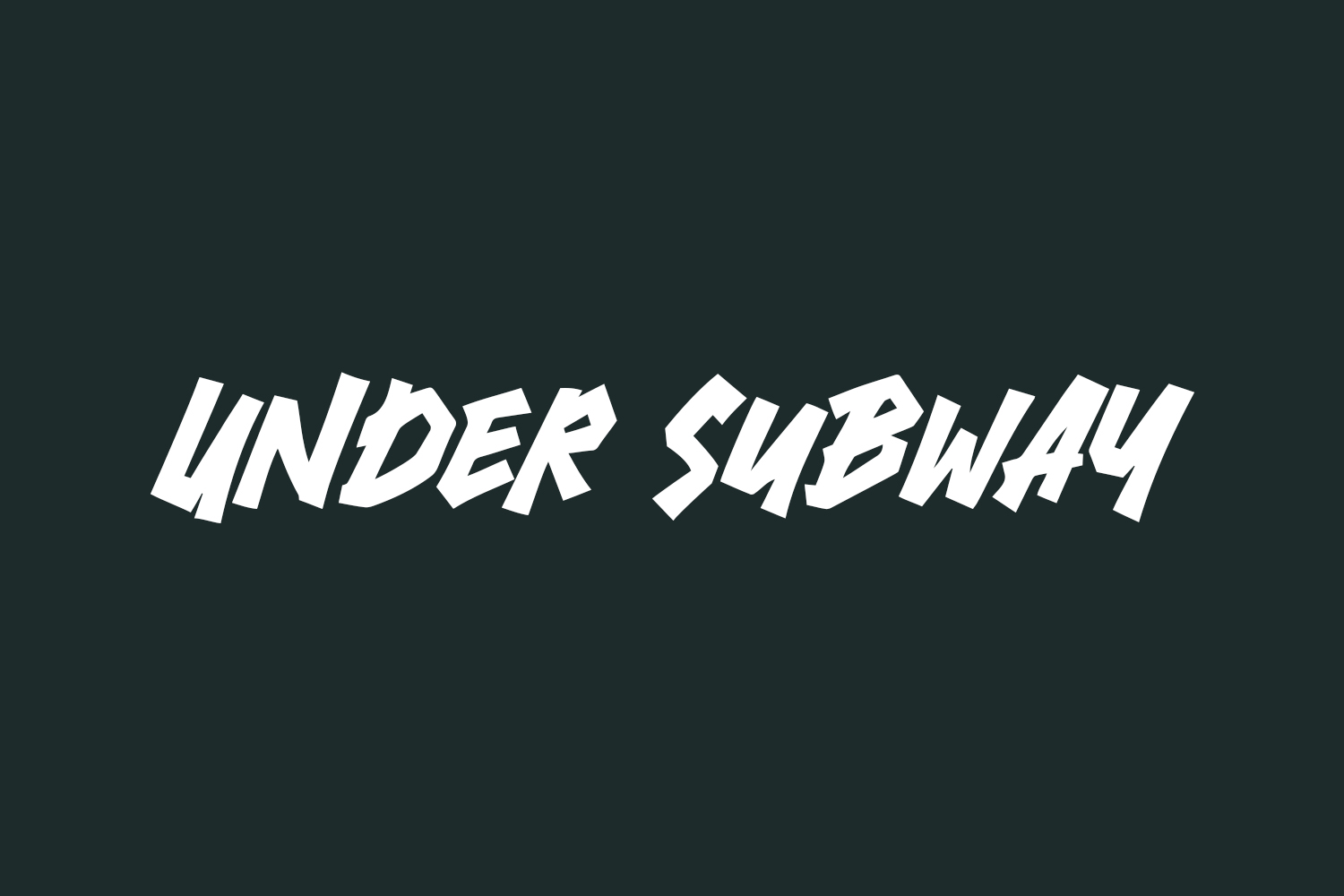Under Subway Free Font