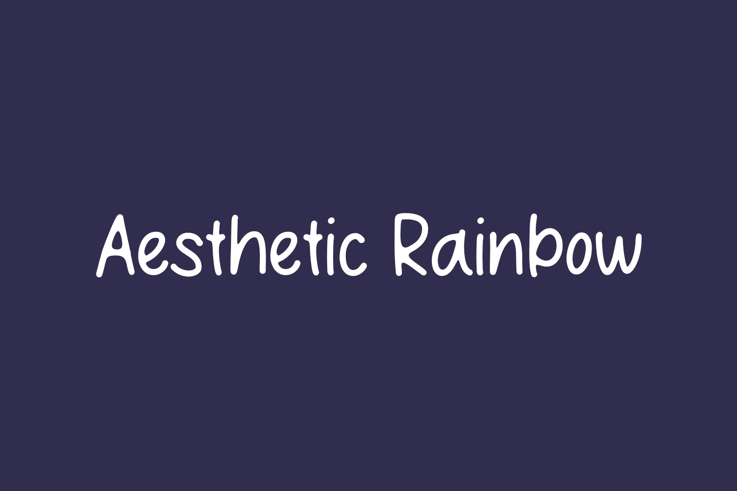Aesthetic Rainbow Free Font