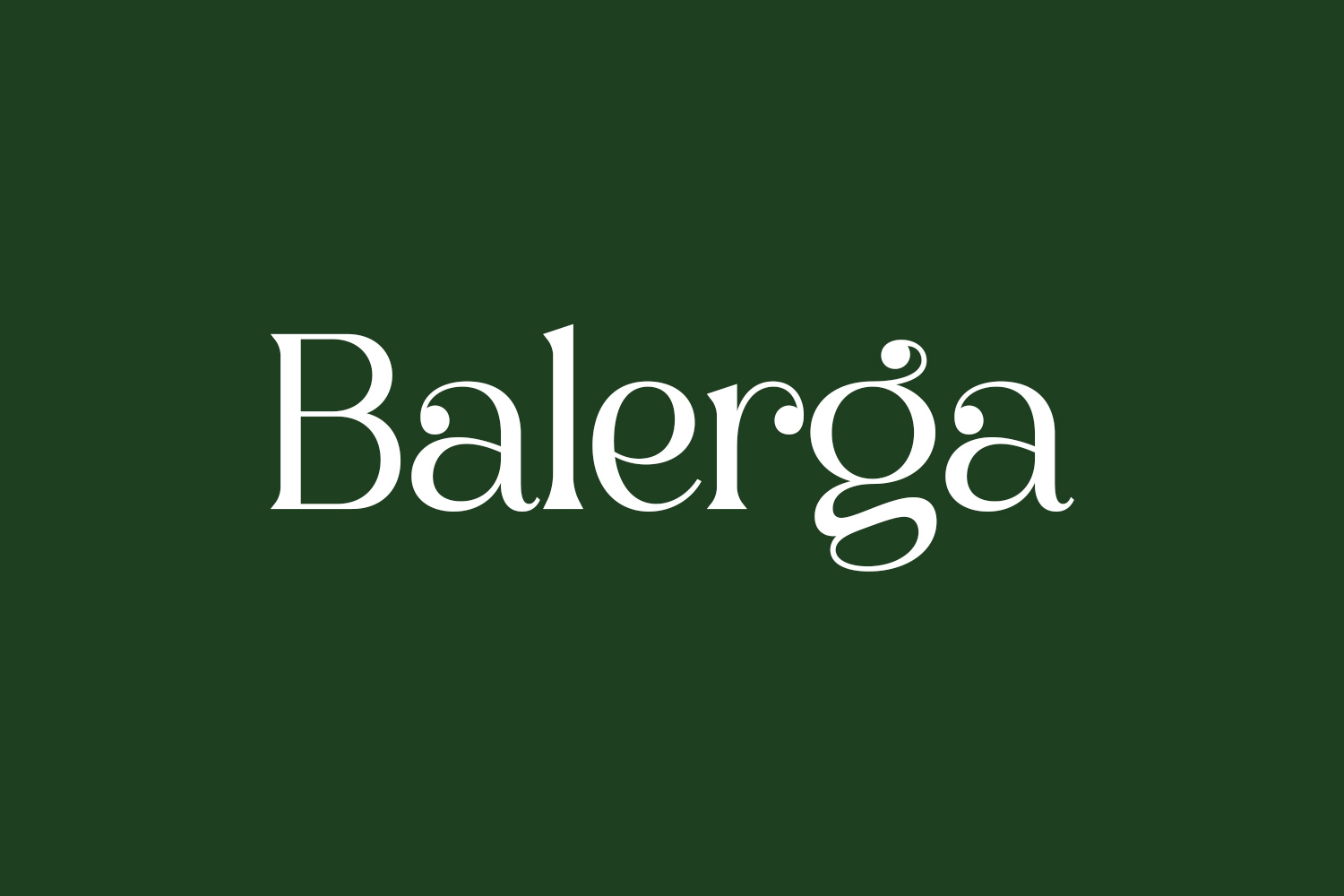 Balerga Free Font
