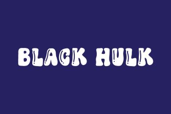 Black Hulk Free Font