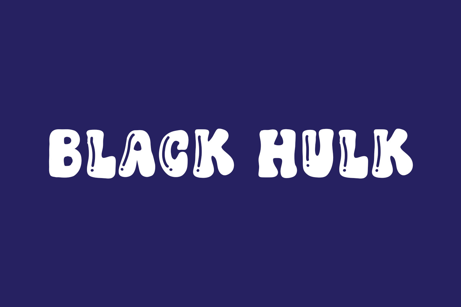 Black Hulk Free Font