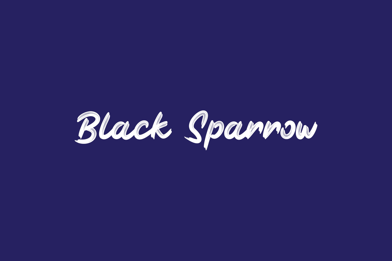 Black Sparrow Free Font