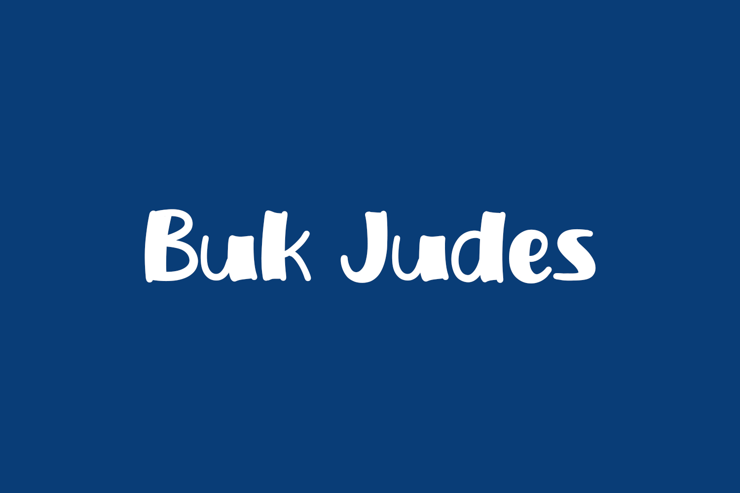 Buk Judes Free Font