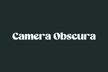 Camera Obscura Free Font