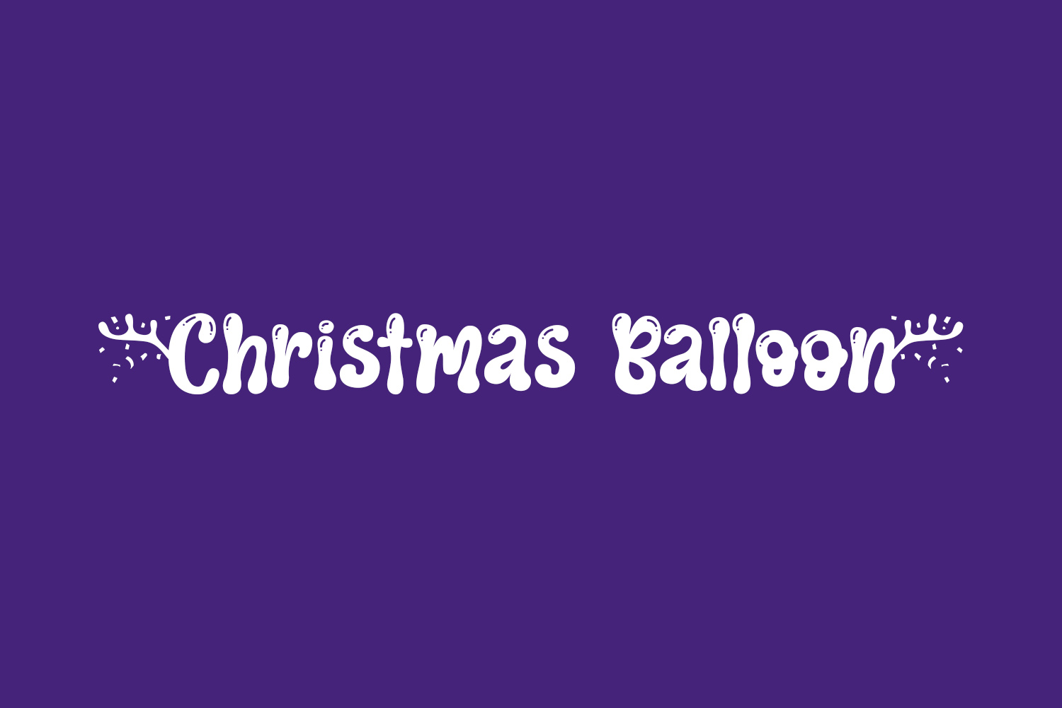 Christmas Balloon Free Font
