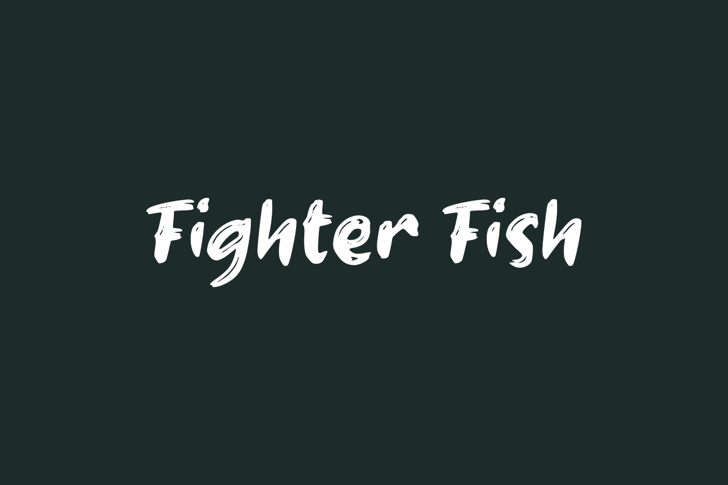 Fighter Fish Free Font