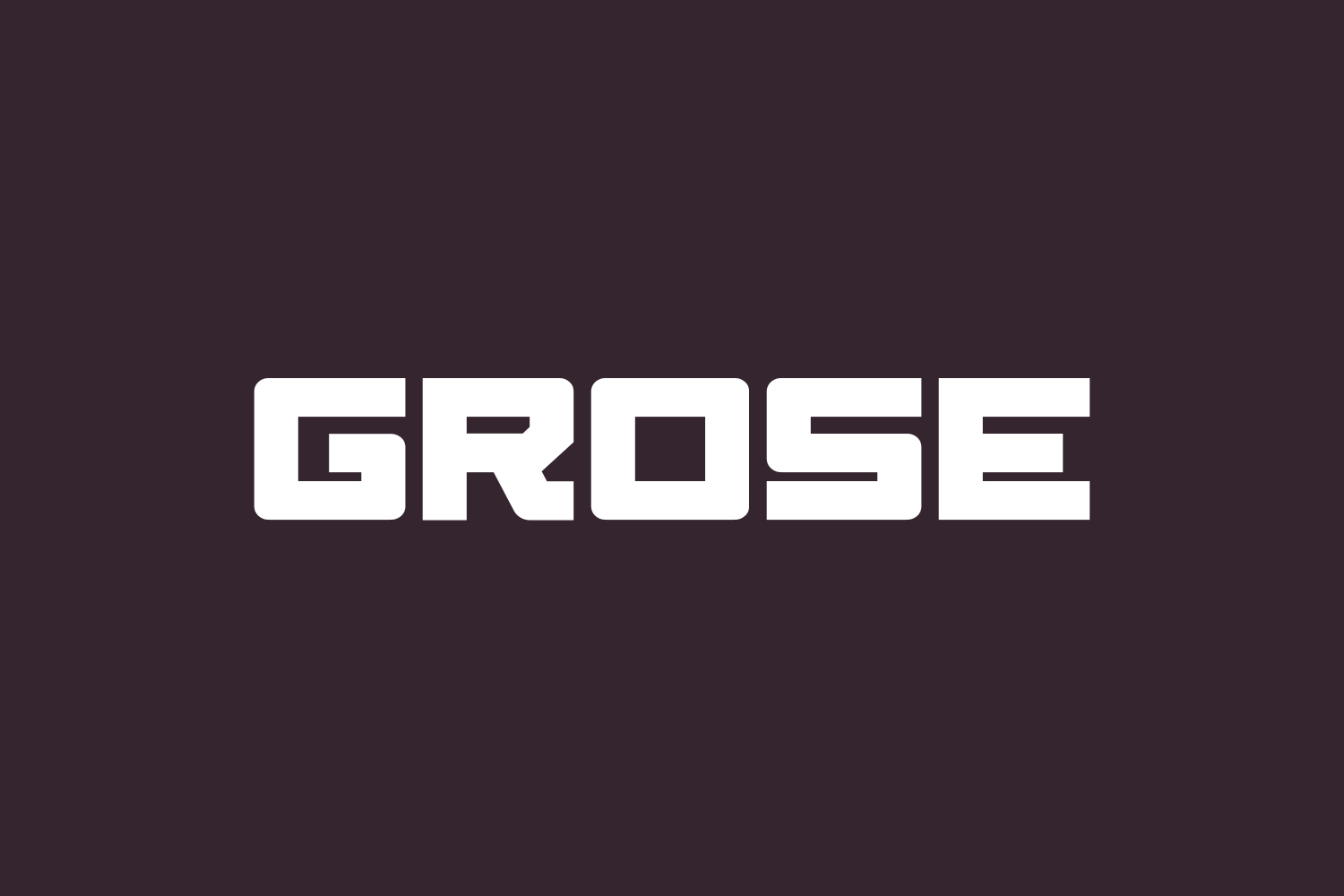 Grose Free Font