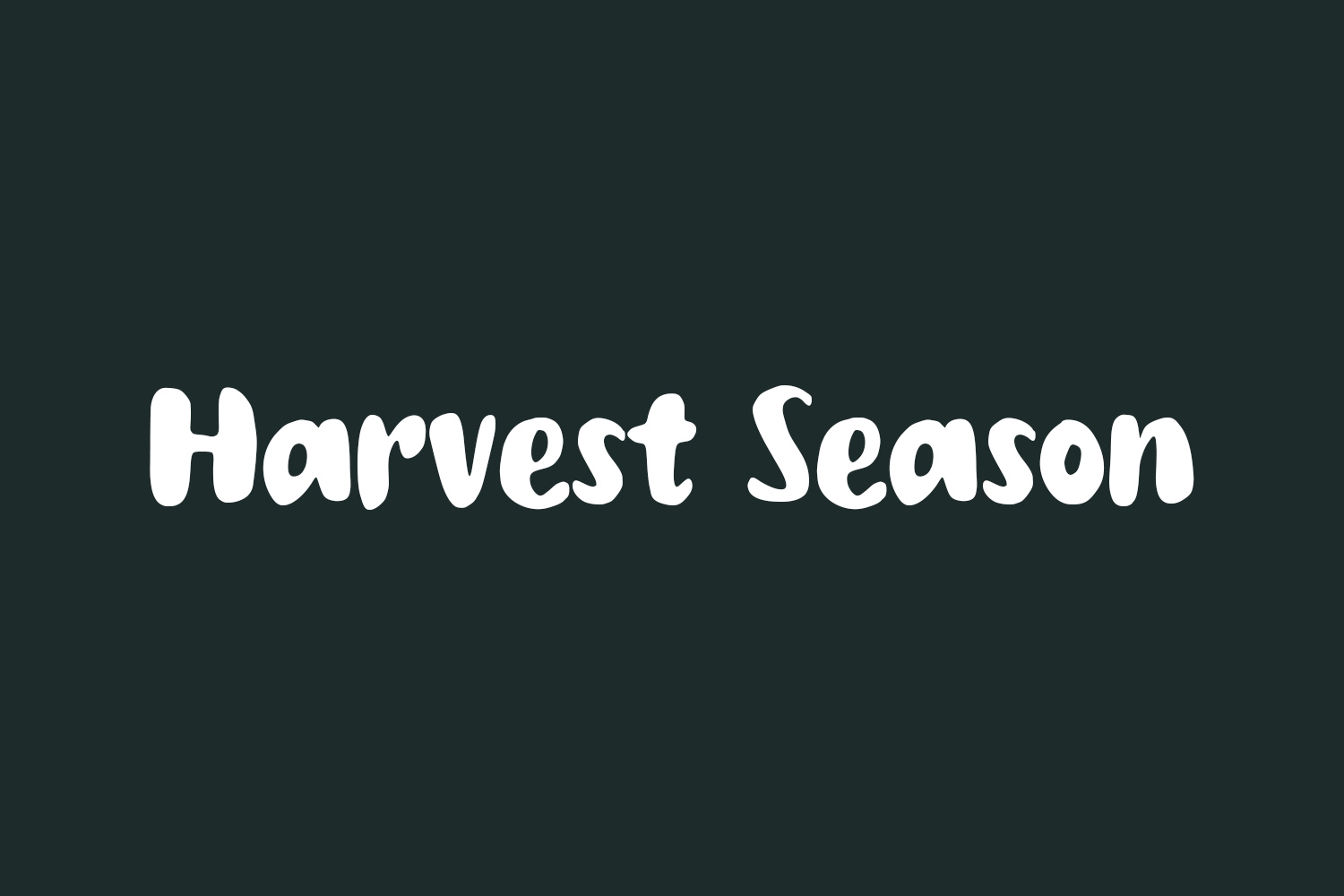 Harvest Season Free Font