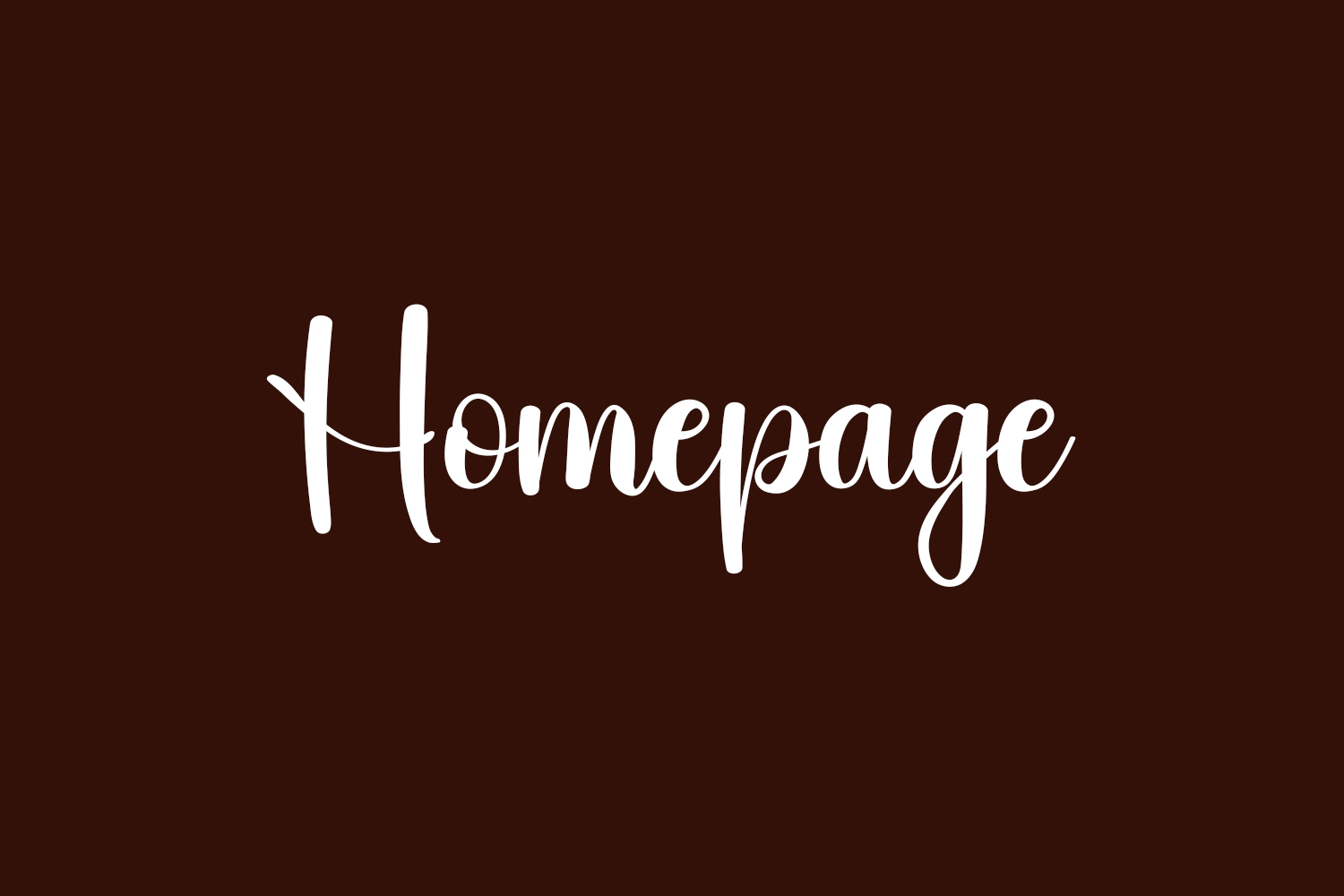 Homepage Free Font