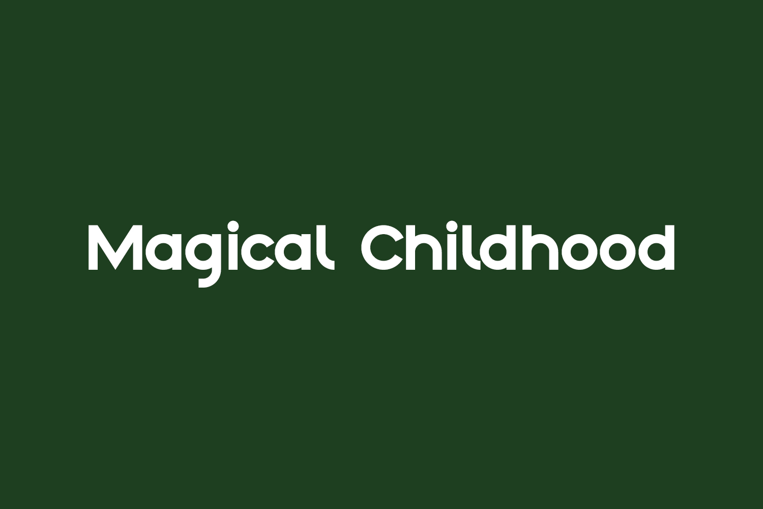 Magical Childhood Free Font