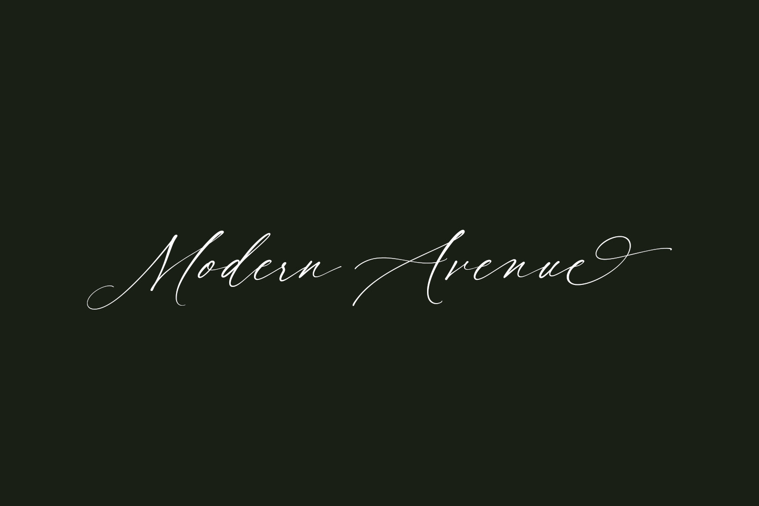 Modern Avenue | Fonts Shmonts